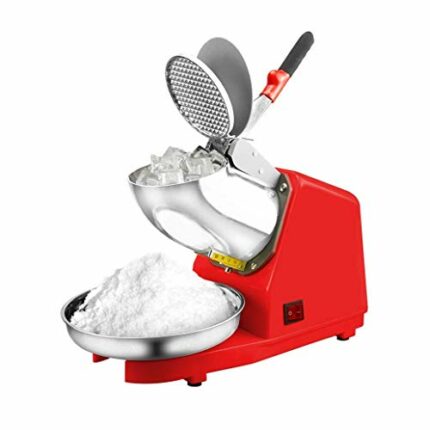 SBSNH Shaved Ice Maker + Slushie Machine with with Stainless Steel Blades for Snow Cone, Organic, Sugar Free, Flavored Healthy Snacks for Kids &