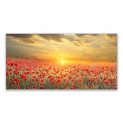 Tulup Splashback - 140x70cm Backsplash Cooker Hob Wall Splashback - Kitchen Wall Panels - Heat Resistant - Toughened/Tempered Safety Real Glass -