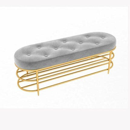 DINGZZ Shoe Stool With 2 Layers Shoe Rack Shelf Sofa Cushion Entrance Door Shoe Cabinet Shoe Stool Storage Stool (Color : D)