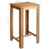 DINGZZ Kitchen Bar Tables and Chairs Set Dining Room High Top Counter Height Table Set for 2 Solid Acacia Wood
