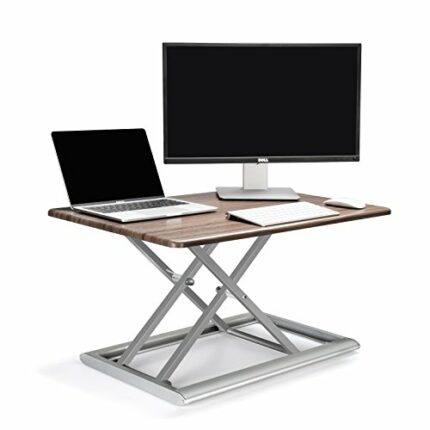 ThingyClub® Standing Desk Converter Height Adjustable Sit to Stand fits Laptop and Monitor, 765 x 51 mm working surface, 55~430mm Adjust Height,