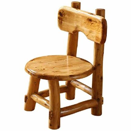 LUKEO Wooden bench-saddle Seat Stools, Wood Vintage Counter Height Chairs, Backless Design Indoor Furniture for Kitchen, Dining, Pub and Bistro