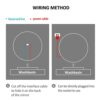Bathroom Aluminum Frame Washing Table with Lighted Makeup round Smart Bathroom Bathroom Mirror (Various Styles), Bsingle Touch,