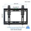 TV Wall Mount, Tilt TV Wall Bracket for 14-32 inch LED/LCD/OLED Flat & Curved TV Support 25kg with VESA 75x75mm-200x200mm, TV Bracket 32 inch TV