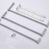 Towel Rack Towel Rail Bathroom Shelf Three-Layer, Wall Hanging Towel Holder with Hook 30Cm/60Cm