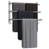 Towel Rail Bathroom Wall Mounted 304 Stainless Steel Brushed Bath Towel Holder 60 cm Towel Rail 3-Ply Bath Towel Rail Towel Rail for Bathroom Kit