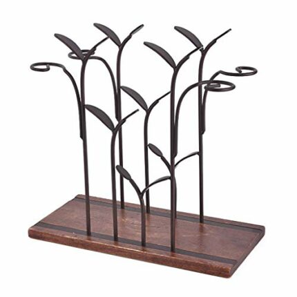 MGWYE Wine rack ornaments wine glass rack upside down household solid wood light wine cabinet wine wine rack display stand