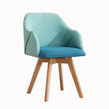 Kitchen Dining Room Furniture Chairs 360° Spin-on Fabric Upholstered Dining Chair With Solid Wood Legsfor Office Lounge Dining Kitchen Bedroom (C