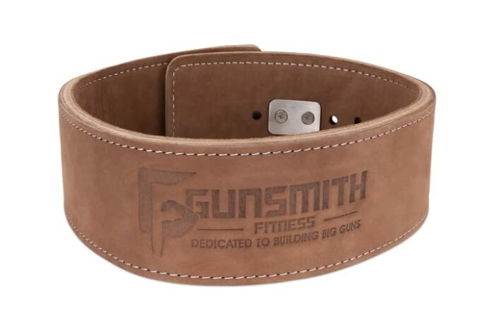 Gunsmith Fitness Weight Lifting Belt – Shibusa Genuine Leather Handmade Back Support Lifting Belts for Men & Women – Bodybuilding, Squats & Power