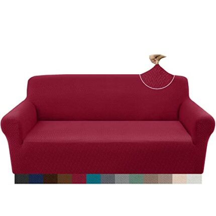 Granbest Latest Jacquard 3 Seater Sofa Cover Super Soft Stretch Non-Slip Sofa Slipcovers Four Seasons Universal Furniture Protector Cover for Dog
