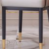 dining chair Kitchen Dining Room Furniture Chairs Living Room Armchairs Modern Leather High Back Padded Soft Seat Dining Chairs with Metal Legs,K