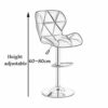 DINGZZ Bar Stools High Stool Vintage Bar Stool Iron Art High Back Bar Stool Kitchen Breakfast Suitable for Family and Business Dining Chair