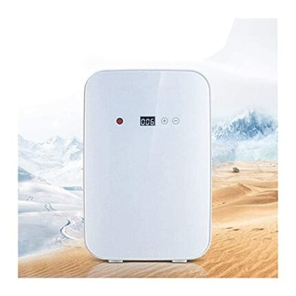 Car Fridge,Car Refrigerator Car Refrigerator/Small Freezer/Small Portable- Car Home 12V / 220V-LED Display, Low Noise, Hot And Cold Conversion, D