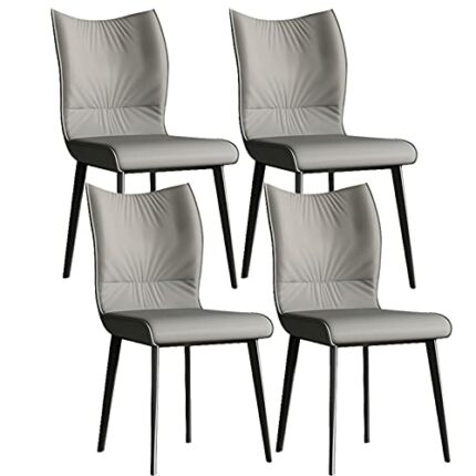 dining chair Kitchen Dining Room Furniture Chairs Dining Chairs Set Of 4 Modern Dining Kitchen Room Chairs Soft Matte Eco-friendly Leather Cushio