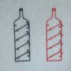 Wine racks Home/Bar Retro, 4 Bottles Metal Wrought Iron Wall-mounted Wine Bottle Holder Hanging Display Rack Bar Restaurant Home Wine Shelf Organ