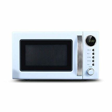 KKYKP Retro Style Countertop Microwave Oven -Memory Turntable,Countertop Microwave Oven with Sound On/Off (Color : Blue)
