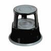 Premier Housewares 2 Tier Step Stool, Rubber and Steel, Light Grey