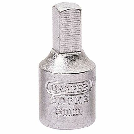 Draper 38324 Drain Plug Key, 3/8" Square Drive, 8mm , Blue
