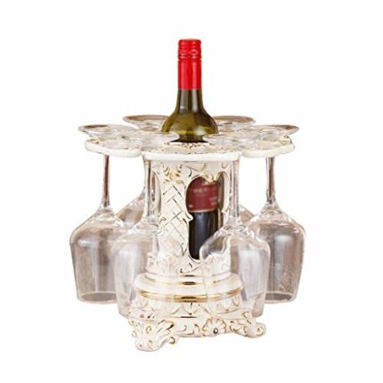 KXDCZ Wine Rack Ceramic Home Upside Down Wine Rack Creative Living Room Wine Cabinet Decorative Ornaments