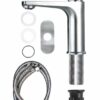 Bifordo Bathroom Tap,Easy to Install Brushed Nickel Bathroom Sink Faucet with Supply Lines & Deck Plate for 1 or 3 Hole…