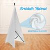Pyle PSCRIM2W Universal Light Tripod Stand Scrim Skirt Trim DJ Speaker - White