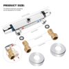 Thermostatic Shower Mixer,Intelligent Constant Temperature Anti-Scald Brass Shower Mixer Bar,Valve 1/2" Outlet,Chrome