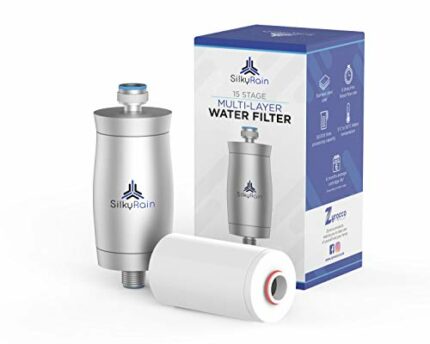 Silky Rain Shower Filter Hard Water UK. Makes Water Softer, Purifies Water, Removes Chlorine & Fluoride. Hard Water Shower Filter Can Help to Imp