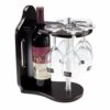 DLOETT European Style Imitation Solid Wood Wine Rack, Wine Glass Rack Upside Down Wine Bottle Rack Creative Decorations