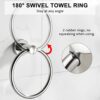 BGL Towel Ring Contemporary Style Stainless Steel 304 Chrome Bathroom Accessories (Towel Ring)