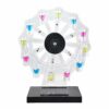 DISHENGZHEN LED Neon Ferris Wheel Champagne Wine Acrylic Cup Holder, Colorful Light Spinning Stand with 12 Glasses Cups, Party Bar Drinking Tumbl