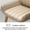dining chair Kitchen Dining Room Furniture Chairs Kitchen Dining Chairs Set Of 4 With Artificial Leather Soft Seat And Golden Metal Legs For Livi