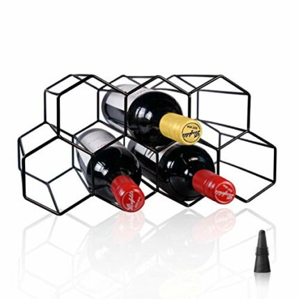 Wine Racks Countertop Wine Rack Freestanding Floor Wine Holders Stands for Counter, Metal Wine Rack, Wine Bottle Rack, Bottle Holder for Bar Liqu