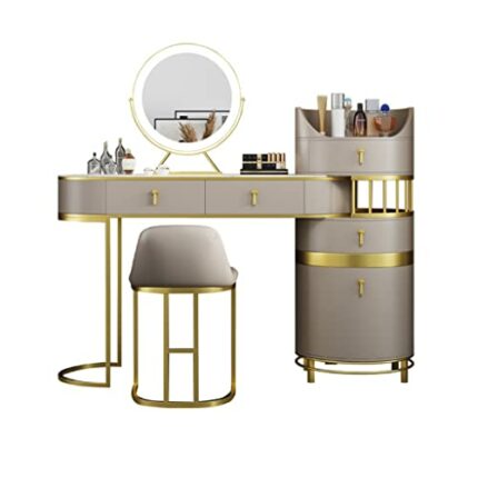 CZDYUF Lighted Rock Slab Bedroom Dressing Table Makeup Unit Performance Generation Home Furniture