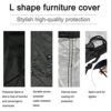 ZXFYHD Garden Furniture Cover Patio,Furniture Covers Waterproof Outdoor Furniture Cover L Shape Corner Garden Patio Rattan Sofa Couch Protective