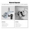 Upgrade Toilet Seat Fixings Quick Release, Ancable Universal Toilet Seat Top Fittings Quick Release Toilet Seat Hinges for WC Toilet Blind Holes