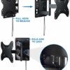 Mount-It! Lockable RV TV Wall Mount with Quick Release, Full Motion Flat Screen Bracket for Campers, Travel Trailers, RVs, Motorhomes and Marine