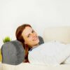 SwirlColor Armchair Covers for Arms, About 55 x 15 x 25 cm Soft Anti-slip Armrest Covers for Armchairs Furniture Sofa Couch Arm Protector - Grey