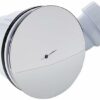 WAS90 VeeBath Essentials 90mm Fast Flow Easy Clean Shower Enclosure Tray Waste Trap, Chrome