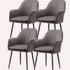 dining chair Kitchen Dining Room Furniture Chairs Set Of 4 Dining Chairs Kitchen Chairs Living Room Chairs Sturdy Metal Feet For Living Room Bedr