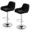 DINGZZ Dustpan Chair Square Foot Bar Stool PU Fabric Bar Stools Spa Tattoo Massage Salon Furniture (Color : Argento, Size : Light Grey)