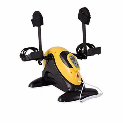 LUNEZY Creative Portable Pedal Exerciser Bike Electric Pedal Exerciser for Seniors Physiotherapy Exercise Fitness Gym