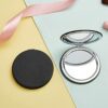 Zcooooool Makeup Mirror,Round folding mirror 6.7 CM, Professional Double-sided Make Up Mirror (One side enlarged,the other side normal) PU Surfac