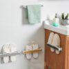 BESPORTBLE 3pcs Shoes Rack Wall Mounted Slipper Rack Door Back Shoes Holder Shoes Hangers Slipper Storage Organizer for Home Bathroom Grey