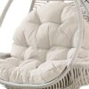Tytlyworth Hanging Egg Chair Cushion - Thick Leisure Hanging Basket Chair Cushion - Washable Hanging Basket Chair Cushion Basket Egg Chair Cushio