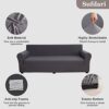 Sufdari Couch Covers,Sofa Cover 3 Seater,Stretch Settee Covers for Living Room,Seat Covers for Sofa,Three Seater Sofa Protector Cover, Washable E