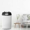Washing Machines Portable Mini Washing Machine,Elution Integrated Blue Antibacterial Household Microwashing M(mini washing machine) (Black)