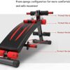 WZLYHD Push Up Bar Stands Adjustable Bench Sit Up Bench Sit-up Board Black Multi-Workout Abdominal Hyper Back Extension Bench Maximum Load 550 Lb