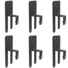 6 PCS Non Slip Mattress Gripper,Anti Slide Mattress Stopper,Mattress Retainer Bar for Adjustable Metal Bed Frames,Keep Mattress from Sliding(0.98