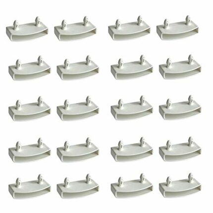 XIAONAN 20 Pcs 54mm Bed Slat End Caps Holders Replacement Plastic Bed Slat Holders for single, double and king size beds Connector Accessories (W