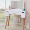 BVDSG Dressing Table Minimalist Bedroom Storage Cabinet Nordic Makeup Table Net Red Makeup Home Mini Cosmetic Table